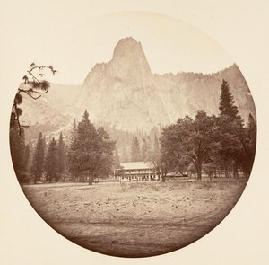 [カリフォルニア州ヨセミテ国立公園]、カリフォルニア州。 1878年。 作： Carleton Emmons Watkins