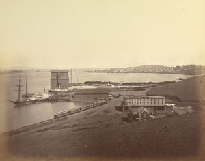 [サウス・ヴァレホから見たヴァレホ市] 作： Carleton Watkins