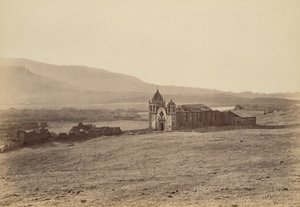 [サン・カルロス・デル・カルメロ伝道所]]。 作： Carleton Watkins
