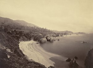 [パシフィック・コースト・ビュー] / [ギブソン・ビーチ、白砂青松、モントレー海岸］ 作： Carleton Watkins