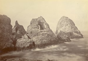 [フィッシャーマンズ・ベイのシュガーローフ諸島、ファラロン諸島]。 作： Carleton Watkins