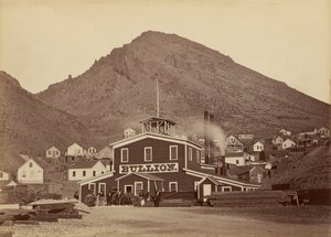 ネバダ州バージニアシティの地金鉱山 作： Carleton Watkins