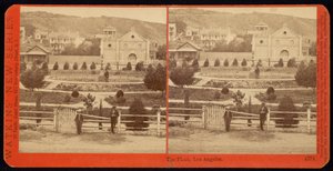 ロサンゼルスのプラザ 作： Carleton Watkins