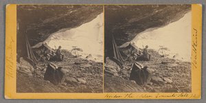 アッパーヨセミテ滝の下 作： Carleton Watkins