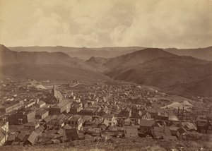ネバダ州バージニアシティ 作： Carleton Watkins