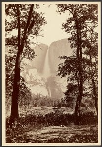 ヨセミテ滝 作： Carleton Watkins