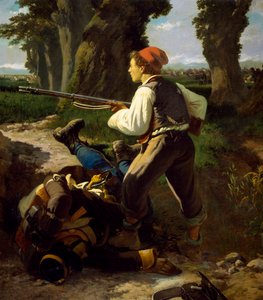 1859年5月26日、ヴァレーゼの戦いでのパスクアーレ・コヴァ、カルロ・アデモーロ（1825-1911）作 作： Carlo Ademollo
