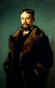 カルロ・アデモーロ（1824-1911）作「アルフォンソ・セルバティスティの肖像」油彩・キャンバス 作： Carlo Ademollo