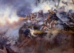 1859年6月24日サンマルティーノの戦い（詳細画 作： Carlo Ademollo