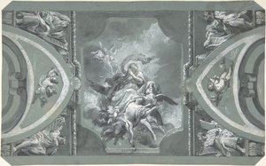 1754年から1815年にかけてのヴォールトの装飾のための習作。 作： Carlo Alberto Baratta