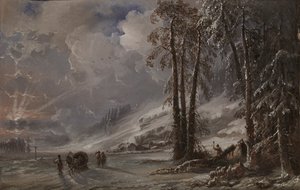 ウラル山脈の麓の森、1872年。 作： Carlo Bossoli