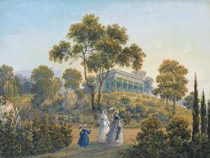 ミスコの眺め、1842年頃 作： Carlo Bossoli