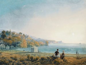 1841-1842年、クリミアのミスコールの風景。