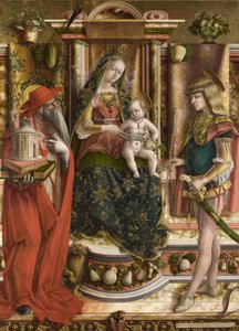 La Madonna della Rondine、1490年以降（木の上の油と卵のテンペラ）