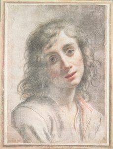 聖ヨハネの胸像（パステル） 作： Carlo Dolci