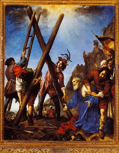 十字架の前の聖アンドレ カルロ・ドルチ（1616-1686）による絵画 17世紀 フィレンツェ、ピッティ宮殿 ガレリア・パラティーナ 作： Carlo Dolci