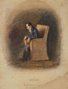 カール・マリア・フォン・ウェーバーの肖像 1786-1826, 1826. 作： Carlo Ernesto Liverati