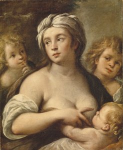 慈善の寓意、1650年代 作： Carlo Francesco Nuvolone