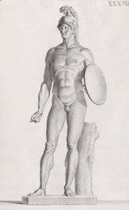 火星の像、1734 年 作： Carlo Gregori