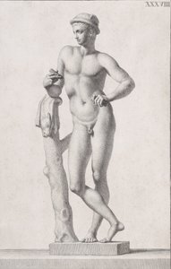 マーキュリー像、1734年 作： Carlo Gregori