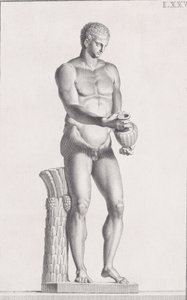 男性アスリートの像、1734 年 作： Carlo Gregori