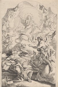 聖ヨセフへの受胎告知、1725-75。 作： Carlo Innocenzo Carloni