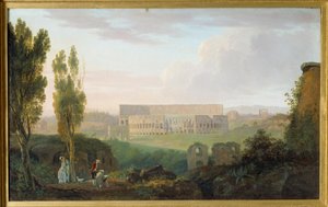 パラティーノから見たコリーゼ。カルロ・ラブルッツィ（1765-1818）による絵画 Ec.Ital.