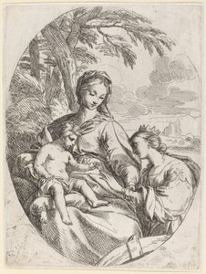 聖カタリナの神秘的な結婚 作： Carlo Maratta