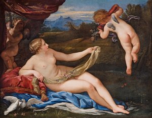 金星とキューピッド 作： Carlo Maratta
