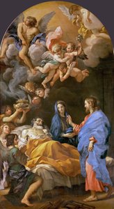 バロック：「聖ヨセフの死」-マラッタ、カルロ（1625-1713）の「聖ヨセフの死