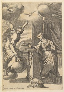 受胎告知。 作： Carlo Maratta or Maratti