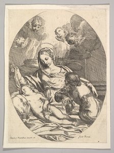 聖母マリアのマグダーレンと聖母子。 作： Carlo Maratta or Maratti