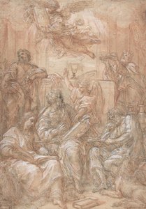 新旧の調剤の寓意、1700-1708年。 作： Carlo Maratti