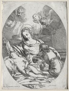 マグダーレンとマドンナと子供。 作： Carlo Maratta or Maratti