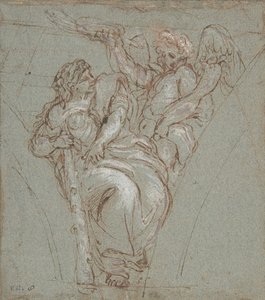 名誉によって戴冠する美徳、1670-76。 作： Carlo Maratti