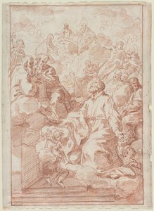 聖フィリップネリのビジョンc。 1673-75。 作： Carlo Maratta or Maratti