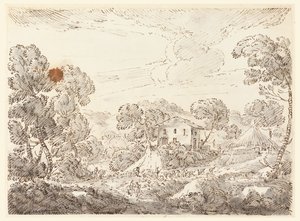 ウッディカントリーの農民の住居 作： Carlo Marchionni
