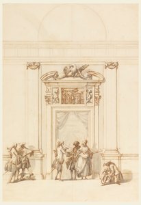北ポータルのデザイン、Grand Gallery、Villa Albani、ローマ、イタリア