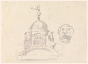 ドームの高さ、仮面のデザイン、似顔絵 作： Carlo Marchionni