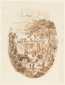 ライダーと橋のある風景 作： Carlo Marchionni