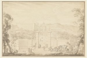 偉人が訪れる修道院の様子 作： Carlo Marchionni