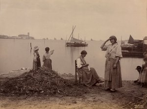 キオッジャ、マリーナの下、c。 1870。 作： Carlo Naya