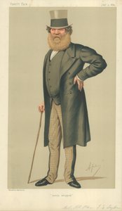 右大佐トーマスエドワードテイラー、最近ホイップ、1874年7月4日、バニティフェア漫画 作： Carlo Pellegrini