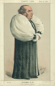 トムソン博士、ヨークの大司教、社会の大司教、1871年6月24日、バニティフェア漫画 作： Carlo Pellegrini