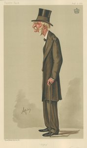 テンプルタウン子爵将軍、Upty、1888年8月18日、バニティフェア漫画 作： Carlo Pellegrini
