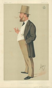 ワーンクリフ卿、保守的な改宗、1875年8月14日、バニティフェア漫画 作： Carlo Pellegrini