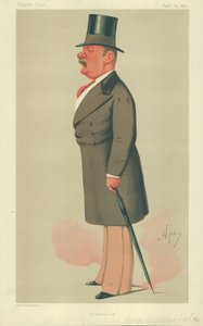 ジョージアウグストゥスサラ氏、ジャーナリズム、1875年9月25日、バニティフェア漫画 作： Carlo Pellegrini