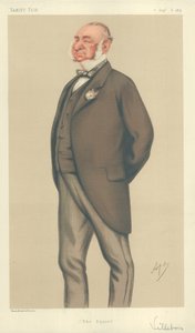 ヘンリーヴィルボワ氏、スクワイア、1877年9月8日、バニティフェアの漫画 作： Carlo Pellegrini