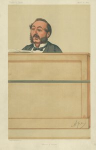 イラDサンキー氏、賛美と祈り、1875年4月10日、バニティフェア漫画 作： Carlo Pellegrini