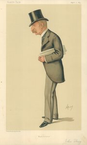 ジョンスラグ議員、マンチェスター、1884年8月2日、バニティフェア漫画 作： Carlo Pellegrini